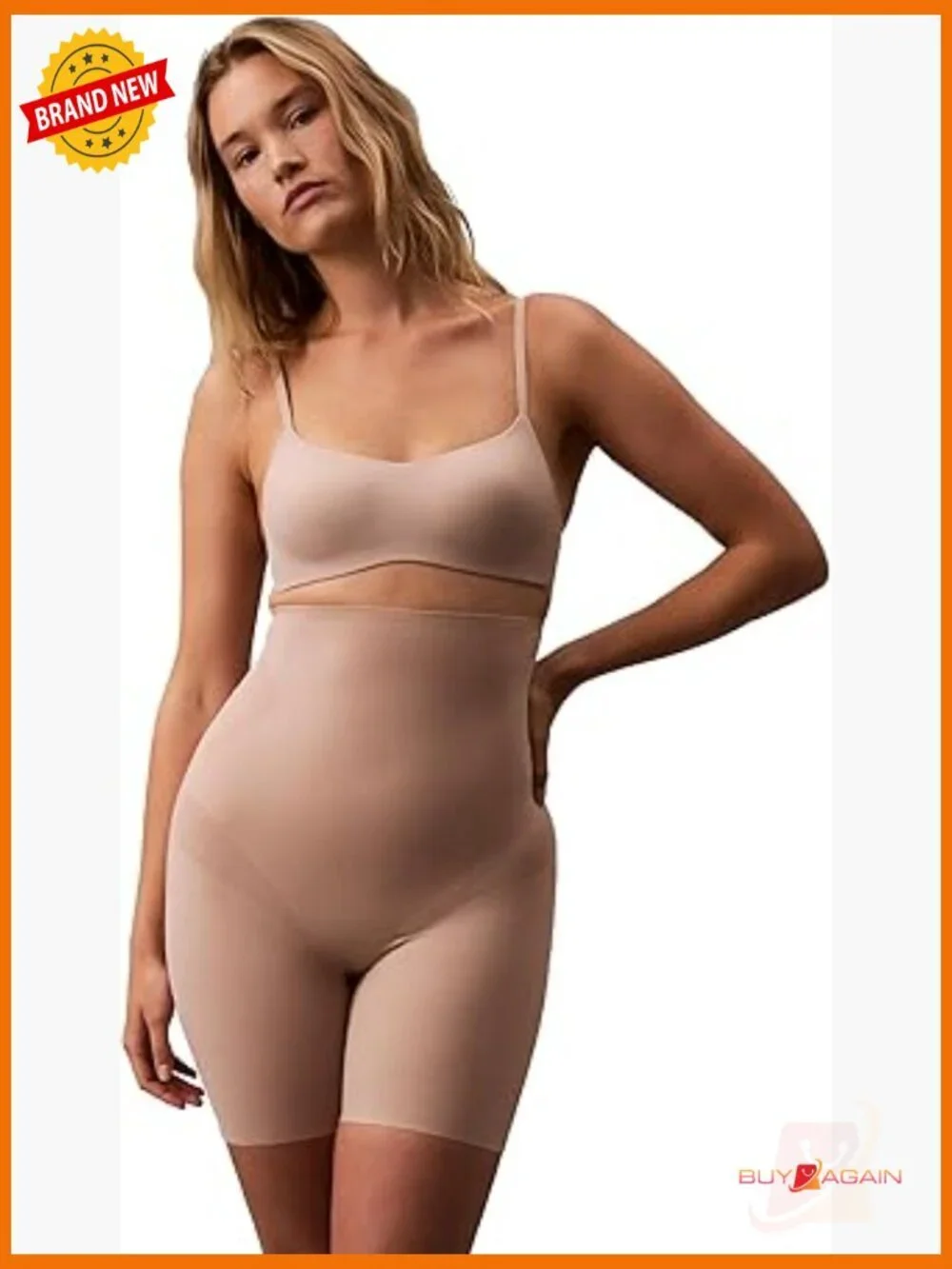 Shapewear Stay-put Stretch High-waist Mid-thigh Short